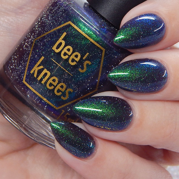 Nail polish swatch / manicure of shade Bee's Knees Lacquer Clarity