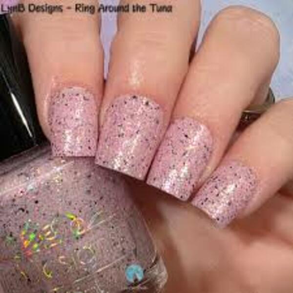 Nail polish swatch / manicure of shade LynB Designs Ring Around the Tuna