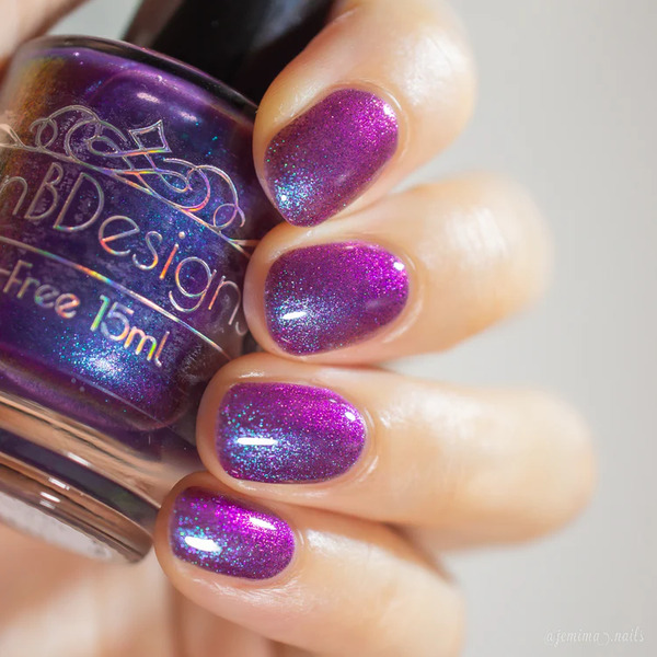 Nail polish swatch / manicure of shade LynB Designs You're Not a Fu*kin' Mermaid