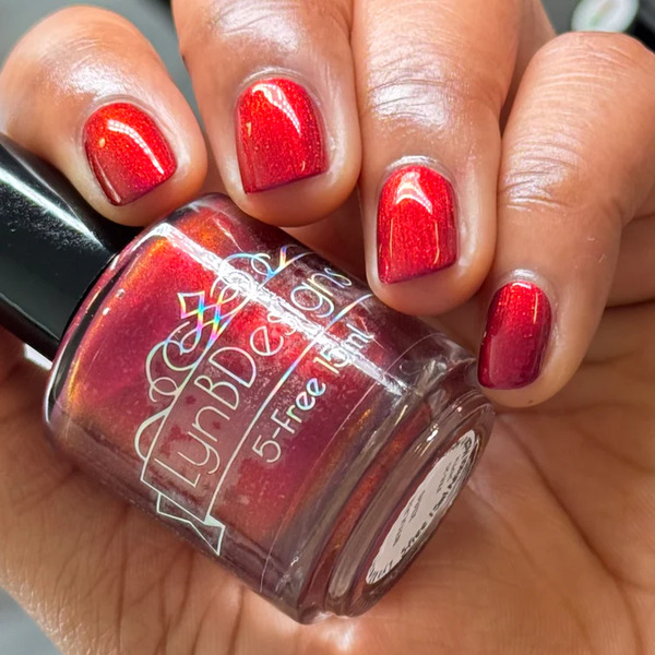 Nail polish swatch / manicure of shade LynBDesigns Stolen Kiss