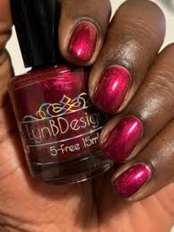 Nail polish swatch / manicure of shade LynBDesigns Stolen Kiss