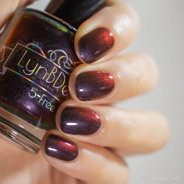 Nail polish swatch / manicure of shade LynBDesigns Quite Frankly, You're My Hero