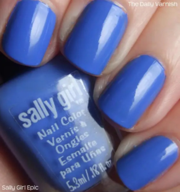 Nail polish swatch / manicure of shade Sally Girl Epic