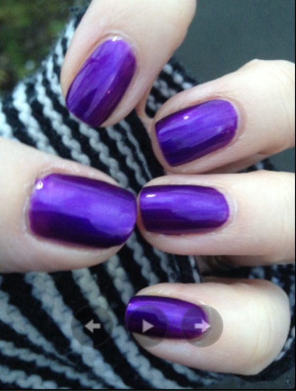 Nail polish swatch / manicure of shade Nicole by OPI Prized Possession Purple