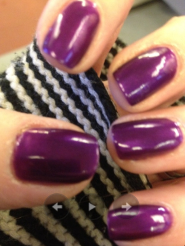 Nail polish swatch / manicure of shade Nicole by OPI Prized Possession Purple