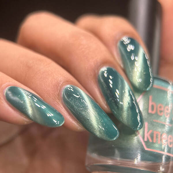 Nail polish swatch / manicure of shade Bee's Knees Lacquer Bog Dweller