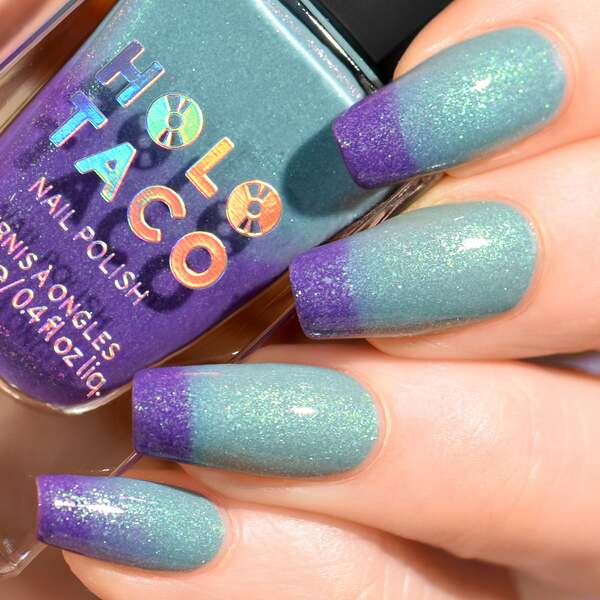Nail polish swatch / manicure of shade Holo Taco Sprout of Control