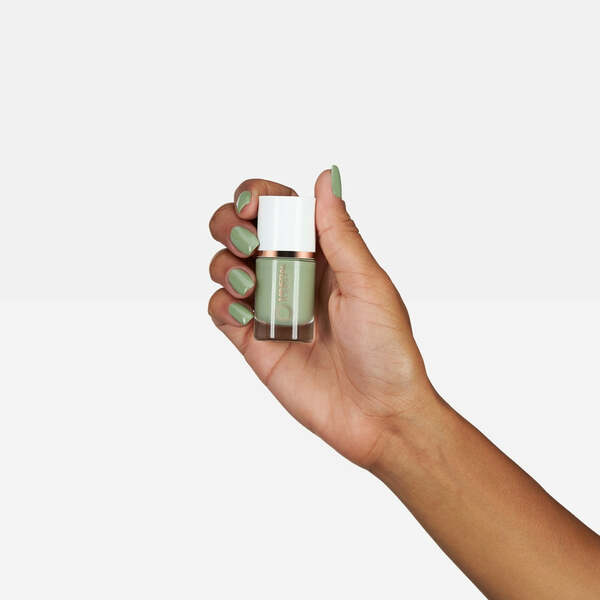 Nail polish swatch / manicure of shade Mineral Fusion Olive You
