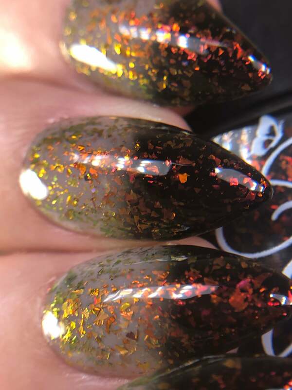 Nail polish swatch / manicure of shade Fancy Gloss Underworld Cove