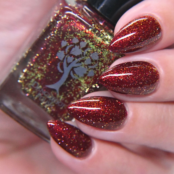 Nail polish swatch / manicure of shade Danglefoot Nail Polish Live Laugh Lava