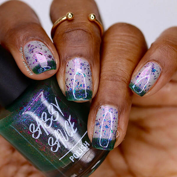 Nail polish swatch / manicure of shade Sassy Sauce Polish It's A Big Dill