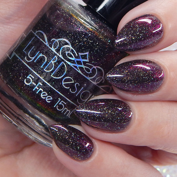 Nail polish swatch / manicure of shade LynBDesigns Be Chill, My Beating Heart