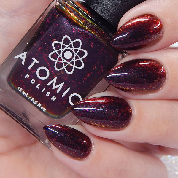 Nail polish swatch / manicure of shade Atomic Polish The Duster