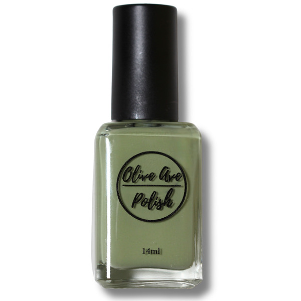 Nail polish swatch / manicure of shade Olive Ave Polish Terre