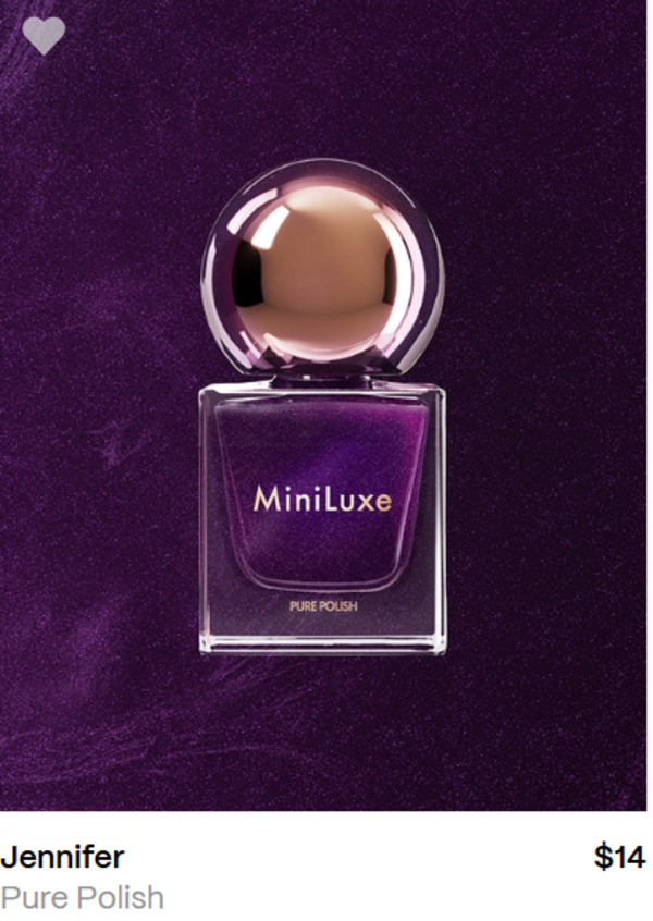 Nail polish swatch / manicure of shade MiniLuxe Jennifer
