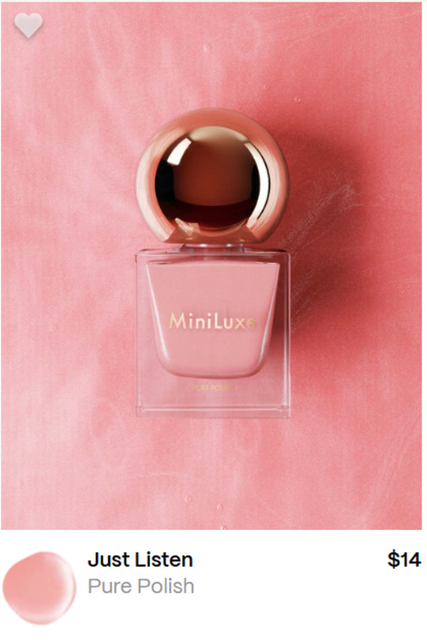 Nail polish swatch / manicure of shade MiniLuxe Just Listen
