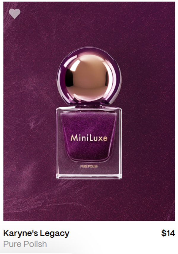Nail polish swatch / manicure of shade MiniLuxe Karyne's Legacy