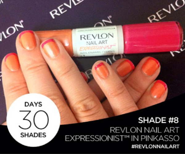 Nail polish swatch / manicure of shade Revlon Pinkasso