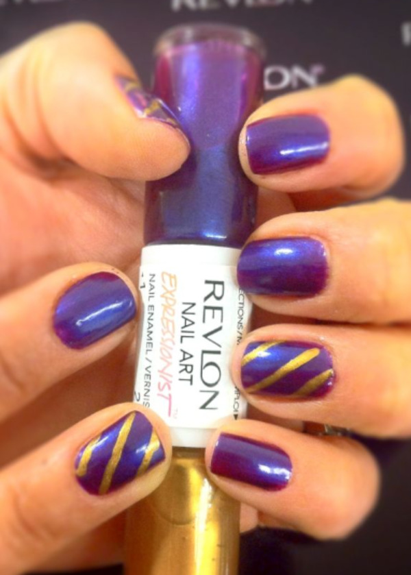 Nail polish swatch / manicure of shade Revlon Vincent Van Gold
