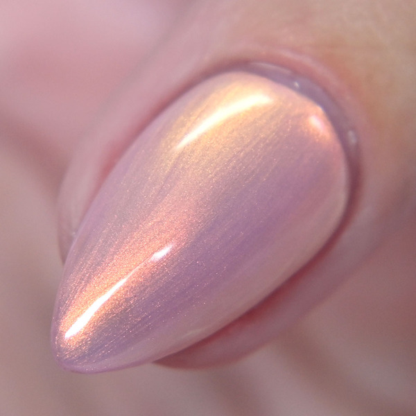 Nail polish swatch / manicure of shade PI Colors Starberry Sunrise.000