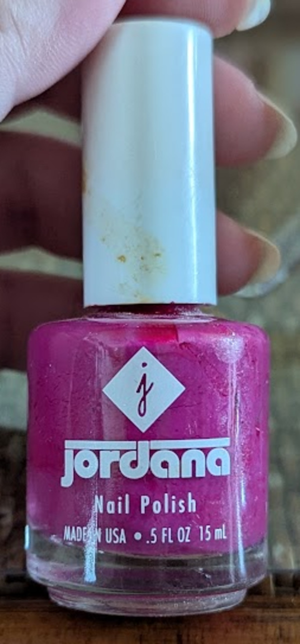 Nail polish swatch / manicure of shade Jordana Flame