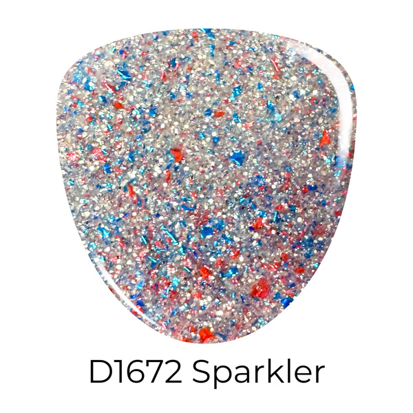 Nail polish swatch / manicure of shade Revel Sparkler