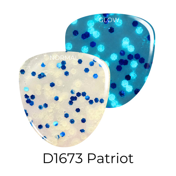 Nail polish swatch / manicure of shade Revel Patriot