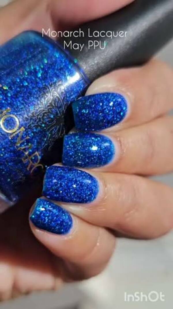 Nail polish swatch / manicure of shade Monarch Lacquer Cool Original