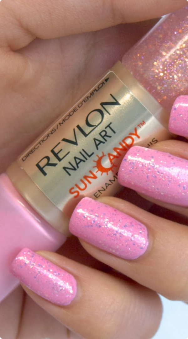 Nail polish swatch / manicure of shade Revlon Pink Dawn