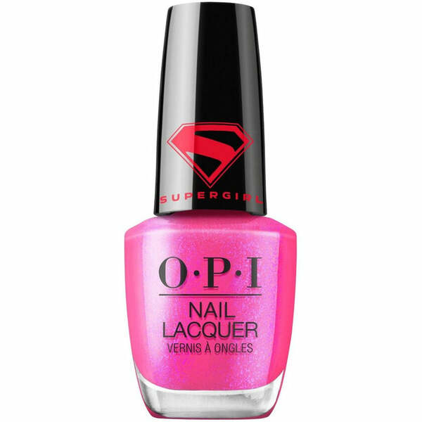 Nail polish swatch / manicure of shade OPI Power up pink