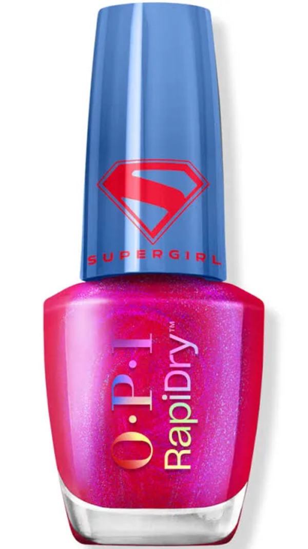 Nail polish swatch / manicure of shade OPI Rapidry Solar crush