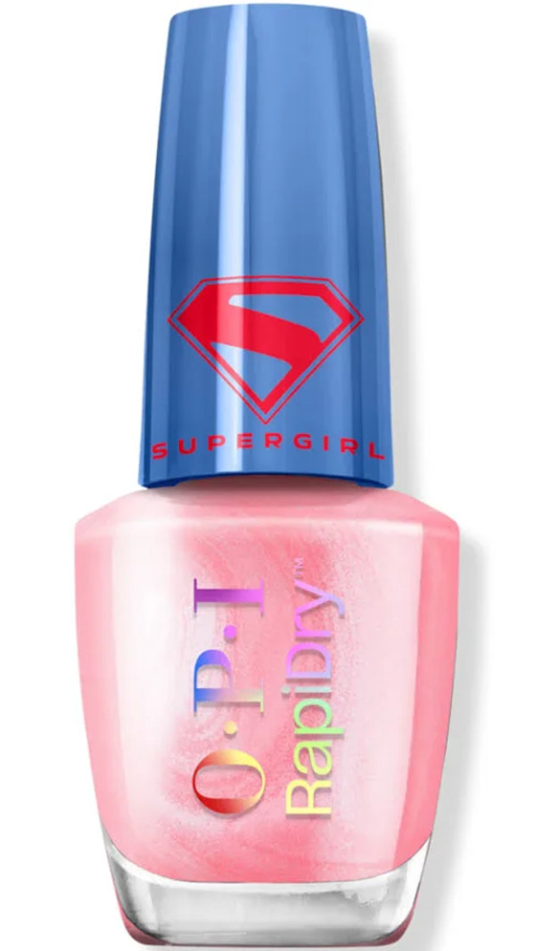 Nail polish swatch / manicure of shade OPI Rapidry Blush of power
