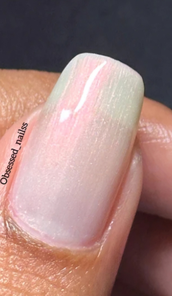 Nail polish swatch / manicure of shade Fancy Gloss Dawn Spirit
