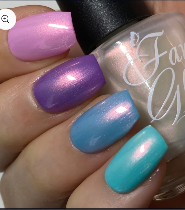 Nail polish swatch / manicure of shade Fancy Gloss Dawn Spirit