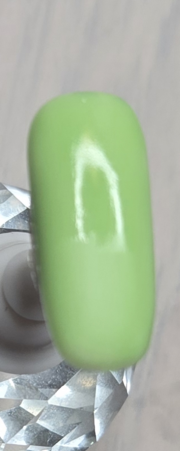 Nail polish swatch / manicure of shade Fancy Gloss Kiwi Gloss