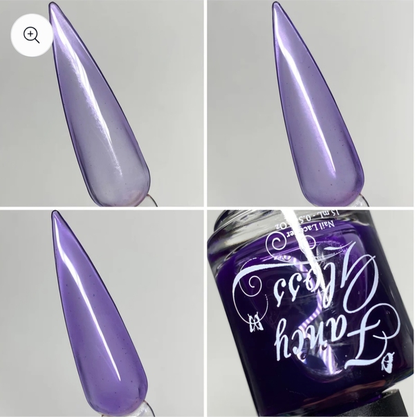 Nail polish swatch / manicure of shade Fancy Gloss Grape Jelly