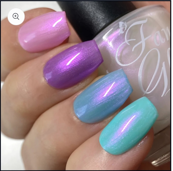 Nail polish swatch / manicure of shade Fancy Gloss Cosmic Spirit
