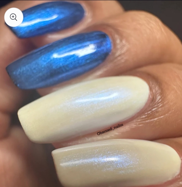 Nail polish swatch / manicure of shade Fancy Gloss Icy Spirit