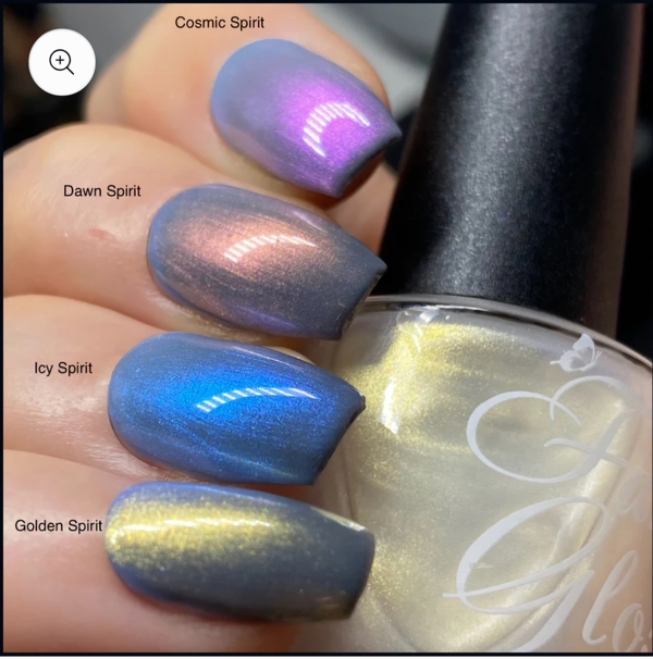 Nail polish swatch / manicure of shade Fancy Gloss Icy Spirit