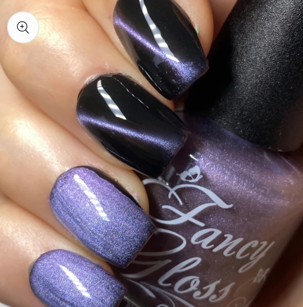 Nail polish swatch / manicure of shade Fancy Gloss Celestial Pull