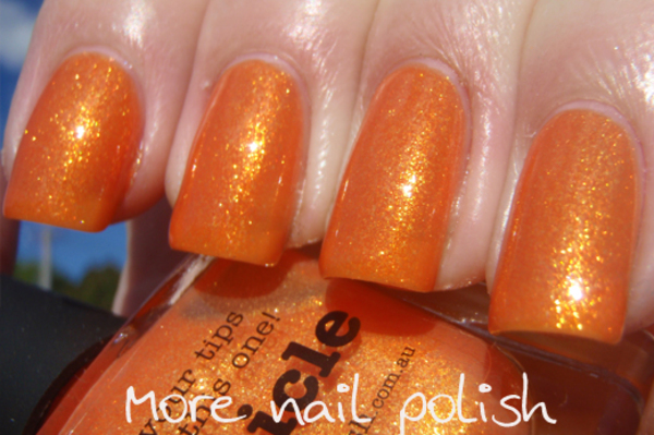 Nail polish swatch / manicure of shade piCture pOlish Popsicle
