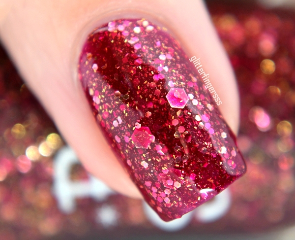 Nail polish swatch / manicure of shade Pretty Serious Forbidden Zone