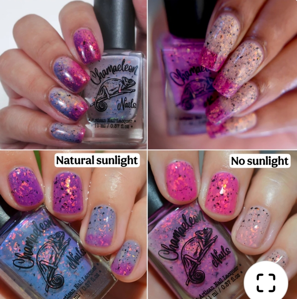 Nail polish swatch / manicure of shade Chamaeleon Nails Phantom Shoreline