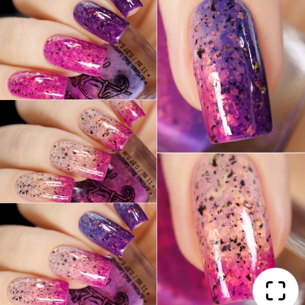 Nail polish swatch / manicure of shade Chamaeleon Nails Phantom Shoreline