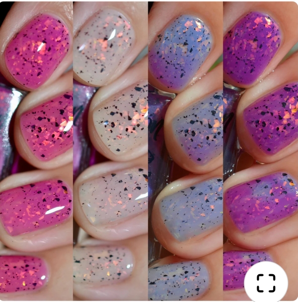Nail polish swatch / manicure of shade Chamaeleon Nails Phantom Shoreline