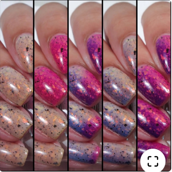 Nail polish swatch / manicure of shade Chamaeleon Nails Phantom Shoreline