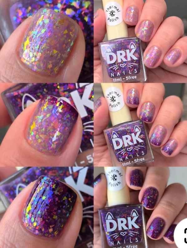 Nail polish swatch / manicure of shade DRK Nails Bugs and Hisses