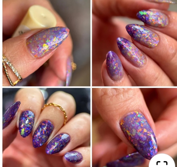 Nail polish swatch / manicure of shade DRK Nails Bugs and Hisses