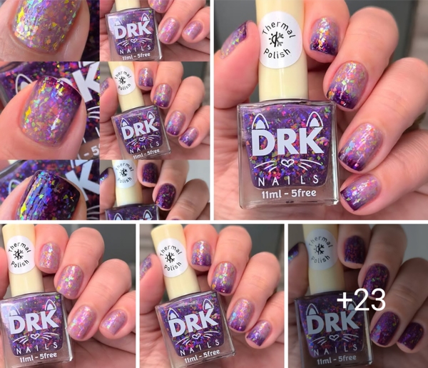 Nail polish swatch / manicure of shade DRK Nails Bugs and Hisses