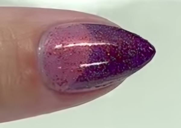 Nail polish swatch / manicure of shade Jior Couture Garden of the Galaxy